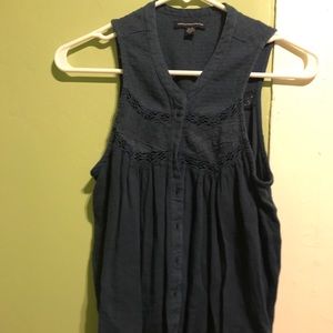 American eagle outfitters cute blue blouse